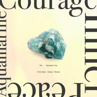 Aquamarine is the stone of courage and inner peace. Click the image to go to the Aquamarine Collection.