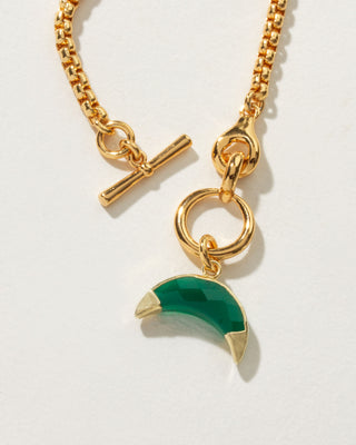 Milano Crescent Amulet Toggle Necklace