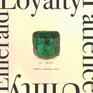 Emerald is the stone of loyalty, patience, unity. Click the image to go to the Emerald Collection.