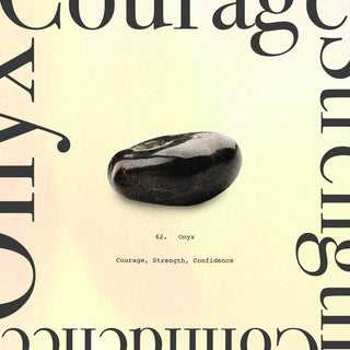 Onyx is the stone of courage, strength, and confidence. Click the image to go to the Onyx Collection.