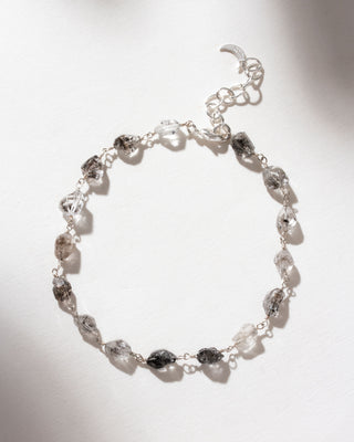 Untamed Gem Herkimer Quartz Anklet