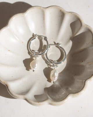 Silver Sea Hoops