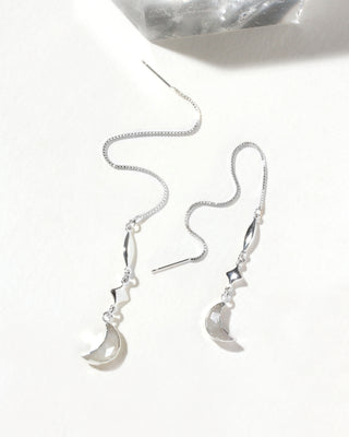 Dolce Luna Threader Earring - Silver