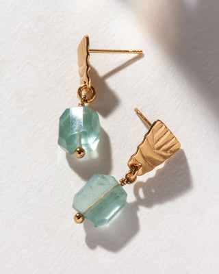 Way To Shine! Gemstone Doorknocker Earrings