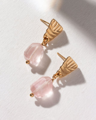 Way To Shine! Gemstone Doorknocker Earrings