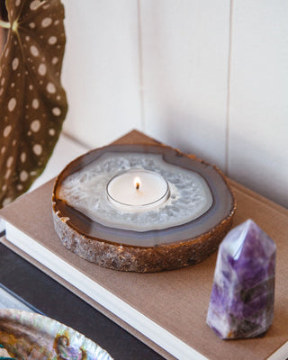 Fire and Stone Candle Holder