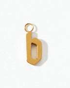 Gold letter 'b' charm