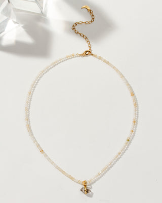 Lotus Choker Collar Length Necklace