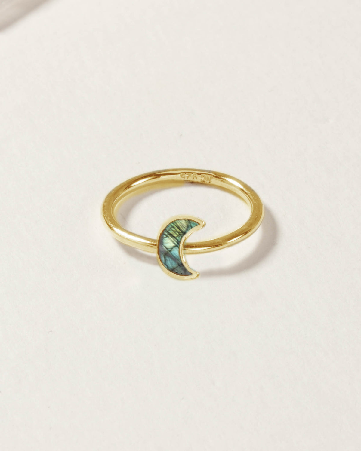 14KT Sterling Silver Moondance Ring in Labradorite