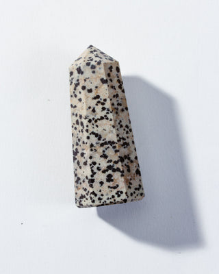 Dalmatian Jasper Crystal Tower