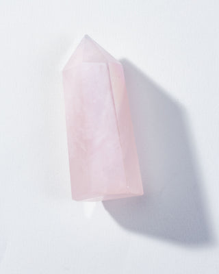 Cotton Candy Rose Quartz Crystal Tower