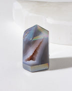 Geometric crystal on a white background