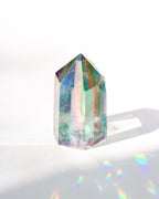 Aura color quartz crystal tower