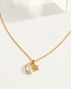 Past Your Bedtime Moon & Star Necklace
