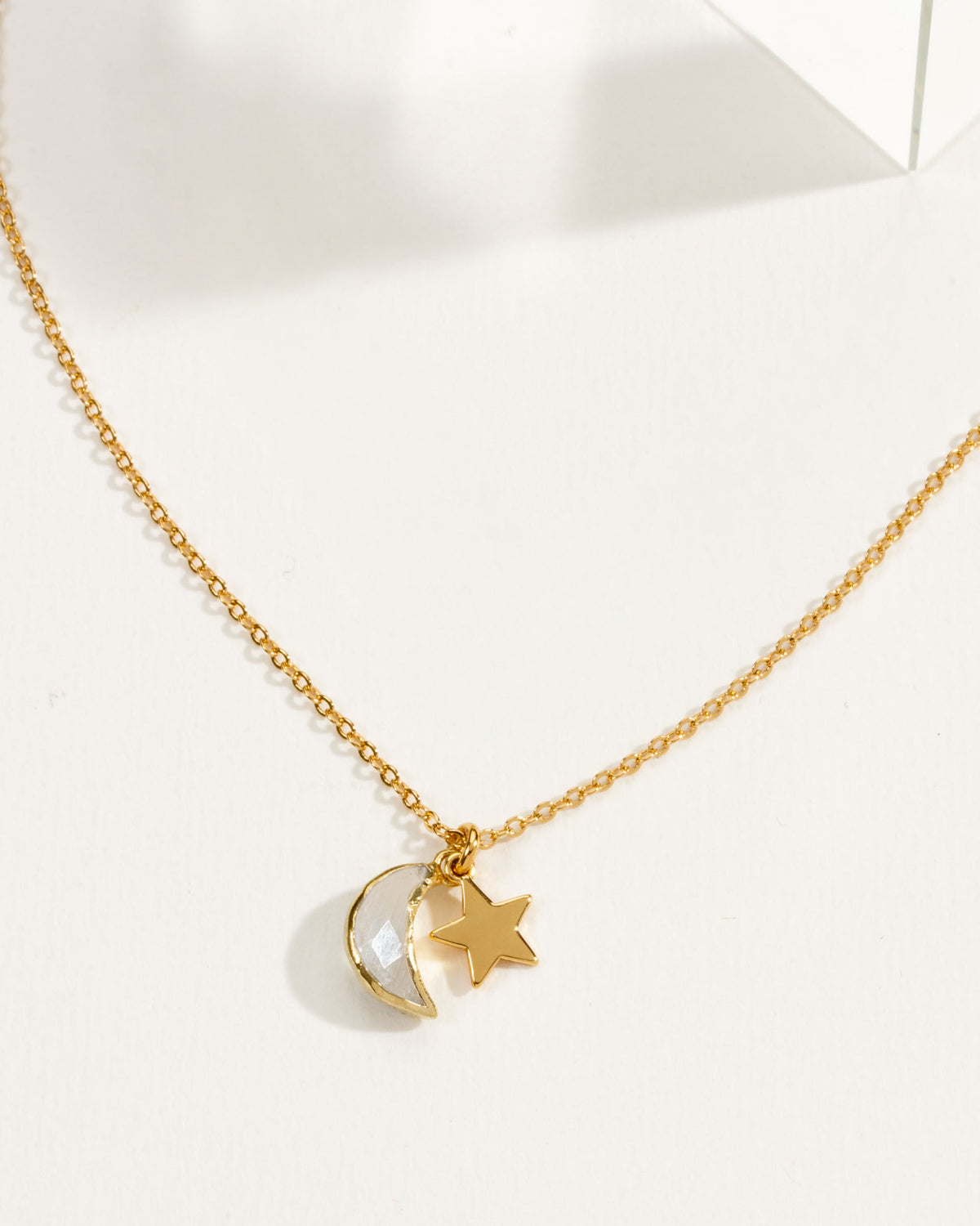 Past Your Bedtime Moon & Star Necklace
