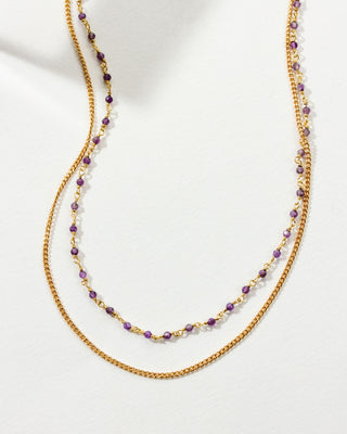 Gemstone Layers Collar Necklace