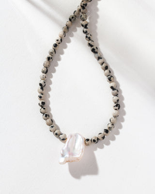 Perennial Gem & Keshi Pearl Beaded Necklace