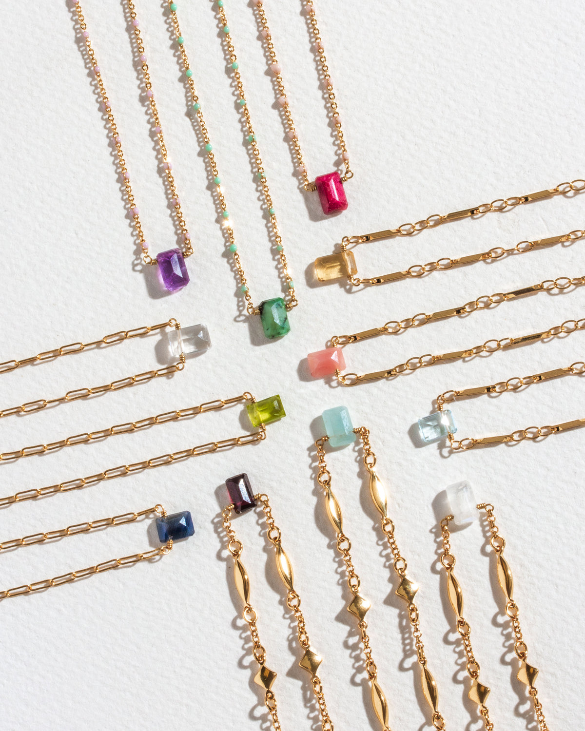 Prism Gems Birthstone Necklace