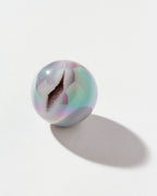 Eye Of the Beholder Druzy Gemstone Sphere in the AB White color option is