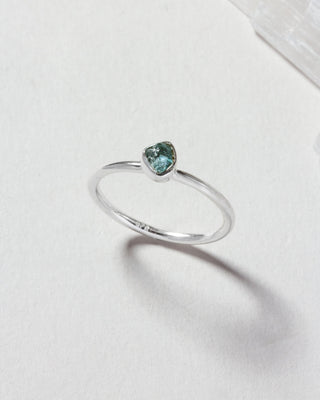 Shine On Aquamarine Ring - Silver