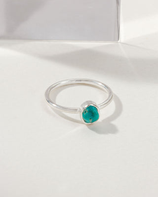 Shine On Turquoise Ring - Silver