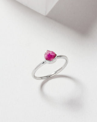 Shine On Ruby Ring - Silver