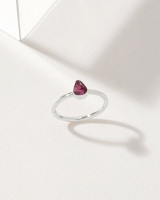 Shine On Rhodolite Garnet Ring - Silver