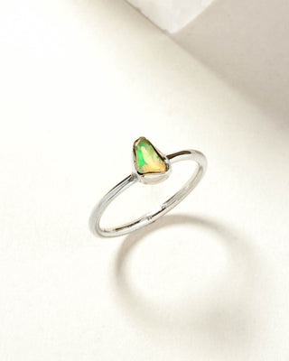 Shine On Opal Ring - Silver