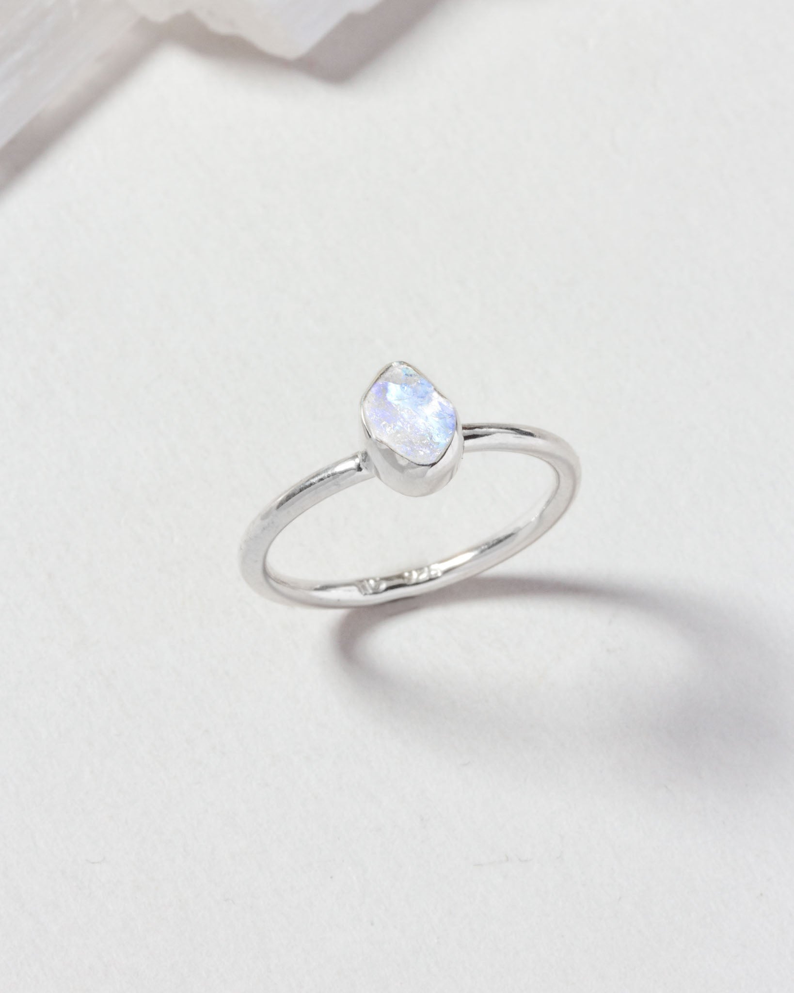 Angol Genuine Moonstone Ring Sterling Silver for India | Ubuy