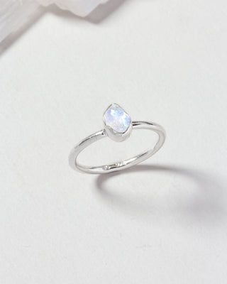 Shine On Moonstone Ring - Silver