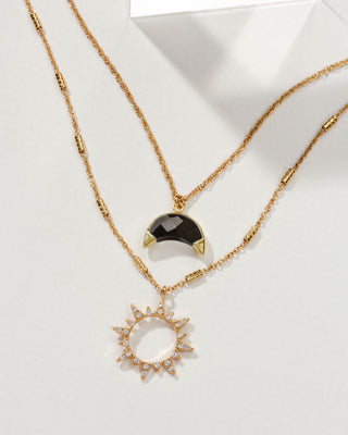 Live by the Sun, Love by the Moon Necklace Set