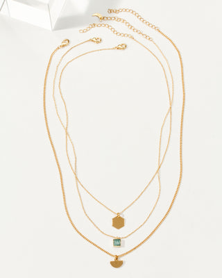All the Right Angles Necklace Set