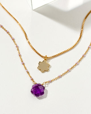 Live Simply, Bloom Wildly Necklace Set